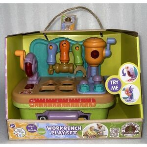 Roo Crew Light & Sound Workbench Playset Eco Wood 2.0 Raw Materials Combined NEW